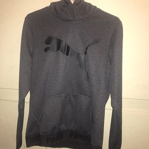 Dark Grey Puma Pullover Hoodie